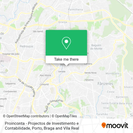 Proinconta - Projectos de Investimento e Contabilidade map