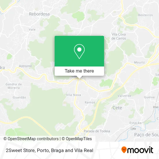 2Sweet Store map