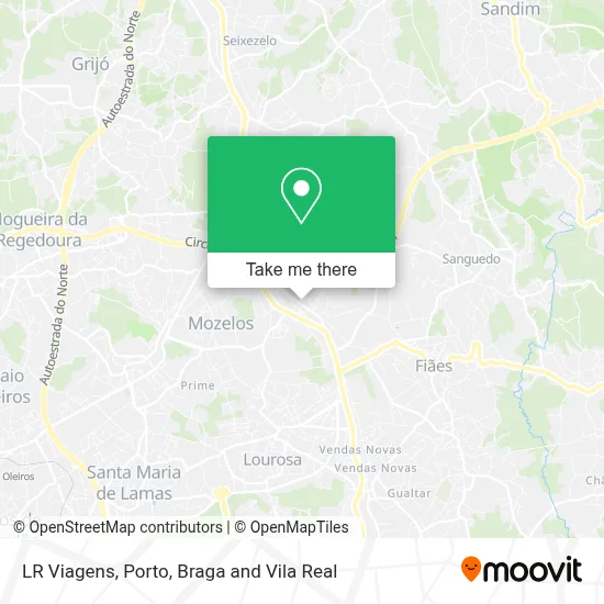 LR Viagens map