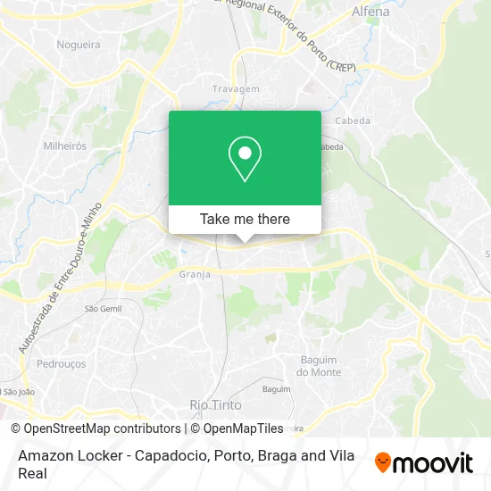 Amazon Locker - Capadocio map