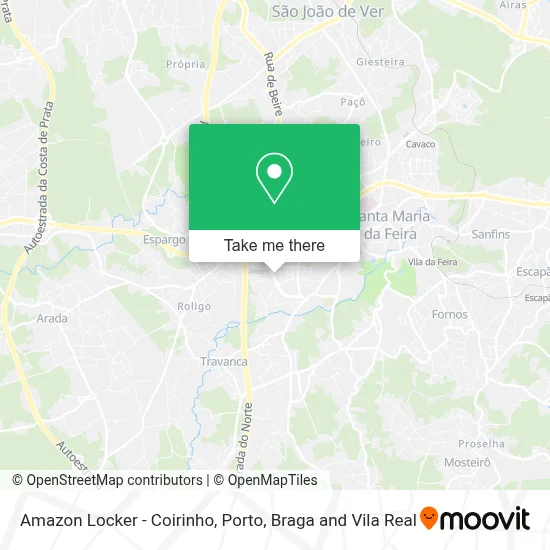 Amazon Locker - Coirinho map