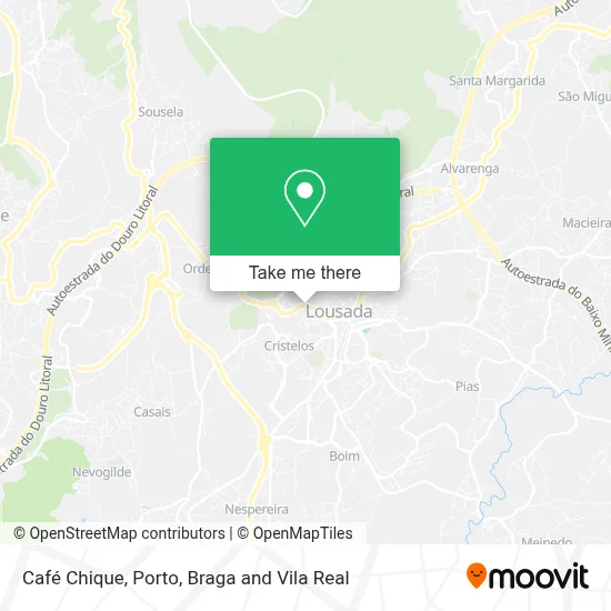Café Chique map