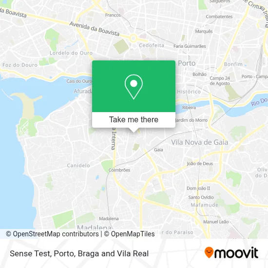 Sense Test map