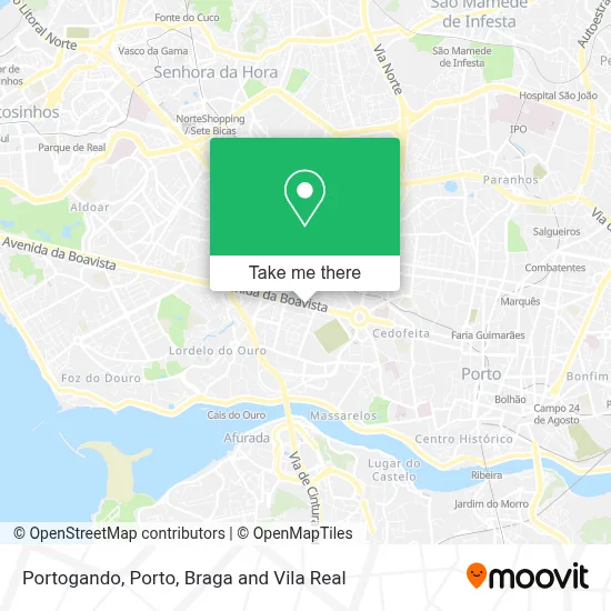 Portogando map