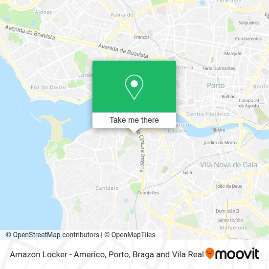 Amazon Locker - Americo map