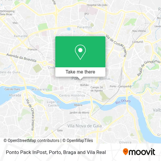 Ponto Pack InPost map
