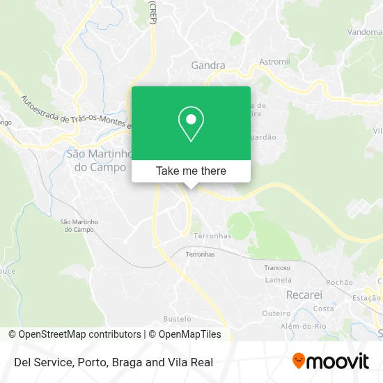 Del Service map