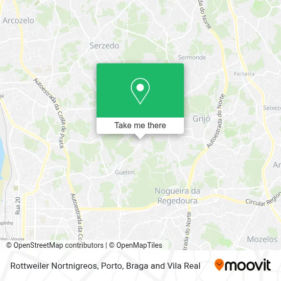 Rottweiler Nortnigreos map