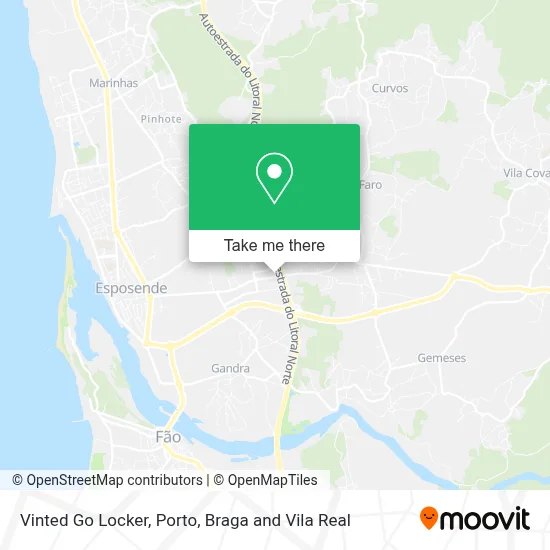 Vinted Go Locker map