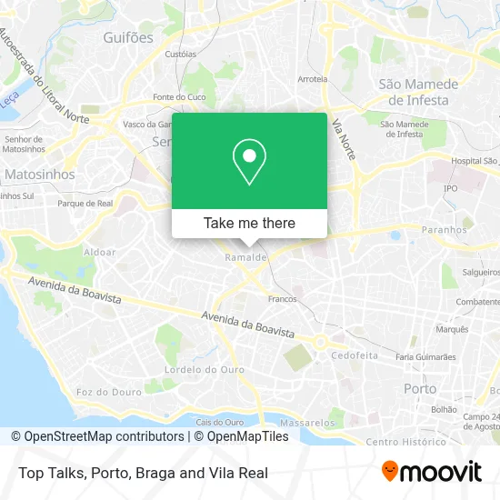 Top Talks map