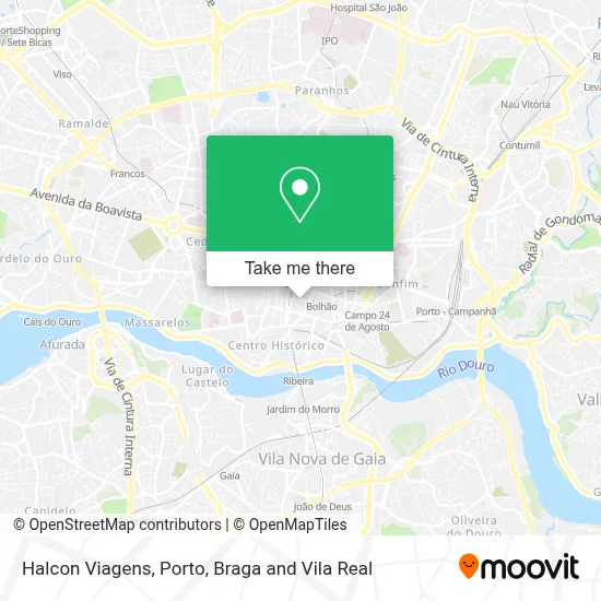 Halcon Viagens map