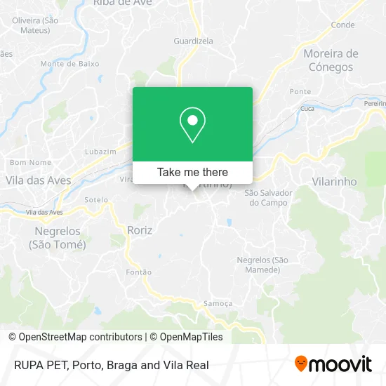 RUPA PET mapa