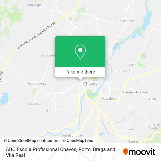 ABC Escola Profissional Chaves map
