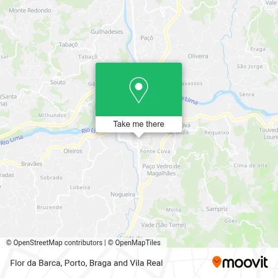 Flor da Barca map