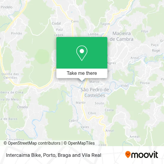 Intercaima Bike map