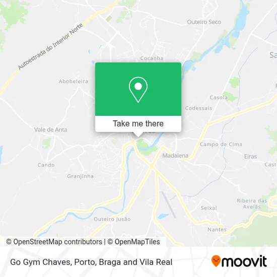 Go Gym Chaves map