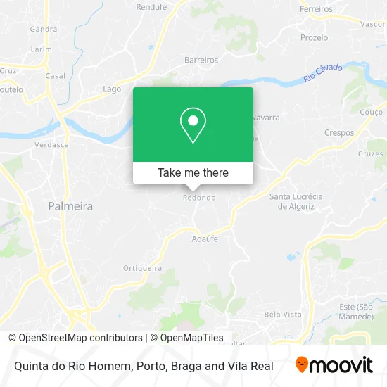 Quinta do Rio Homem map