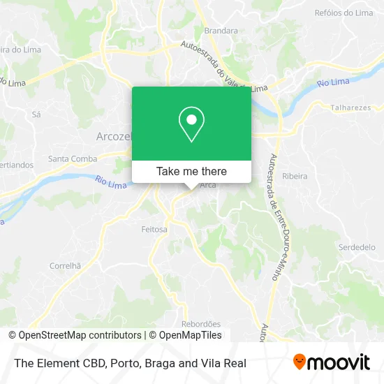 The Element CBD map