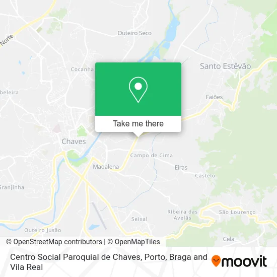 Centro Social Paroquial de Chaves map