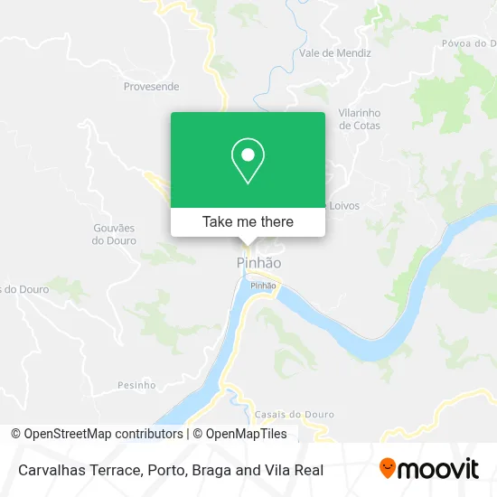 Carvalhas Terrace map