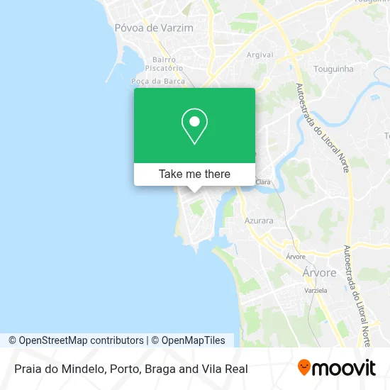 Praia do Mindelo map