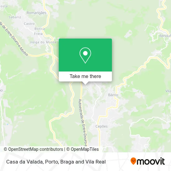 Casa da Valada map