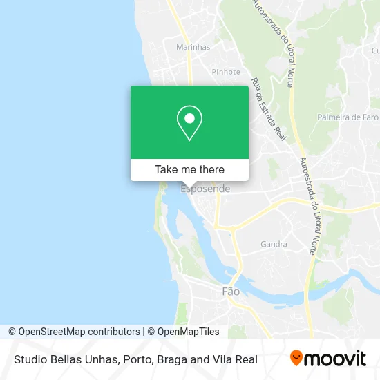 Studio Bellas Unhas map