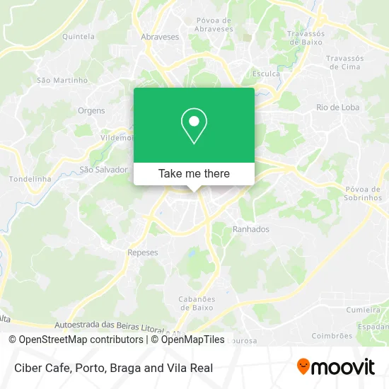 Ciber Cafe map