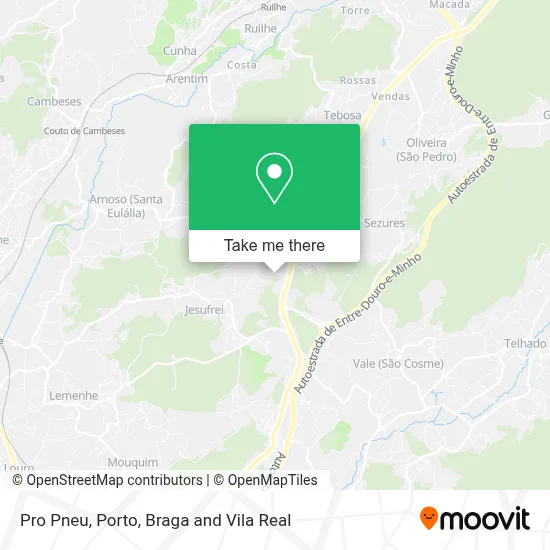 Pro Pneu map