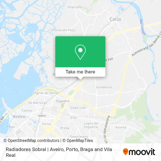 Radiadores Sobral | Aveiro mapa