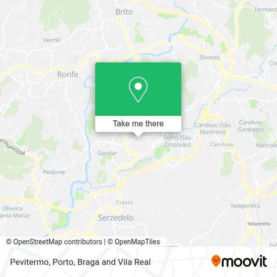 Pevitermo map