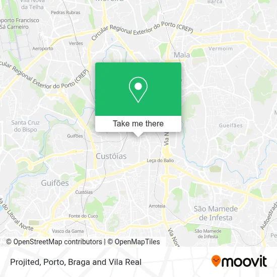 Projited map