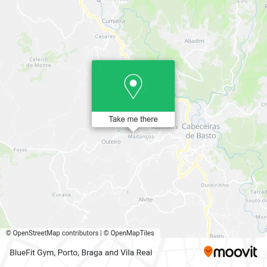 BlueFit Gym map