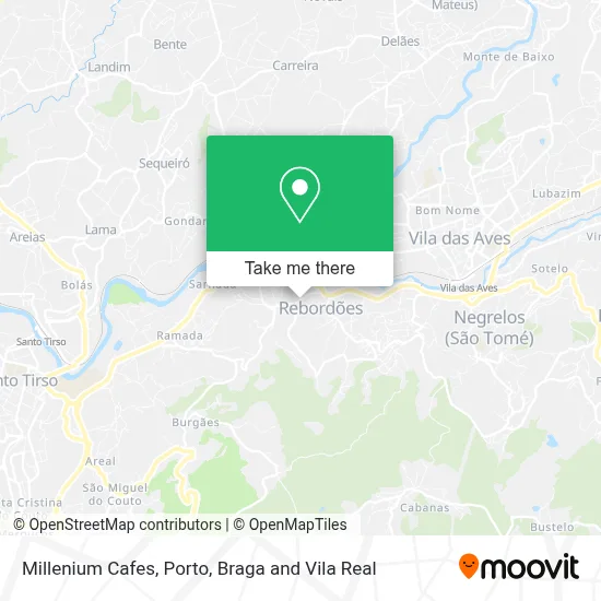 Millenium Cafes map