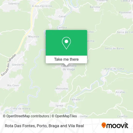 Rota Das Fontes mapa