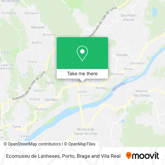 Ecomuseu de Lanheses map