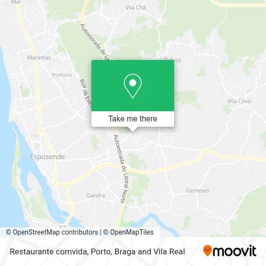 Restaurante comvida map