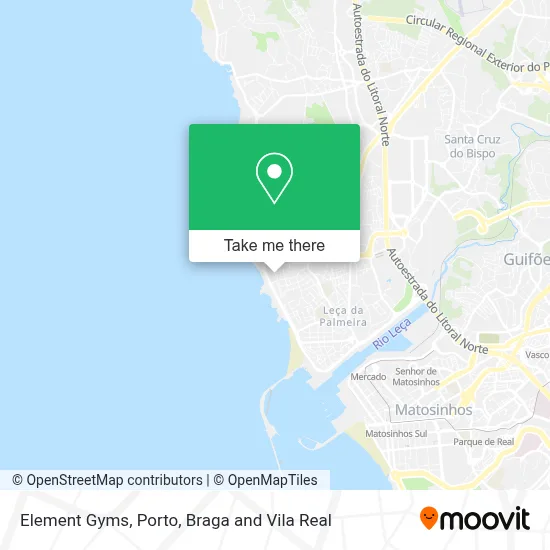 Element Gyms map