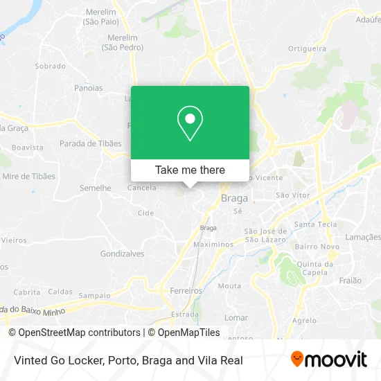 Vinted Go Locker map