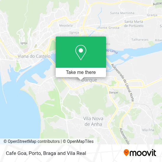 Cafe Goa map