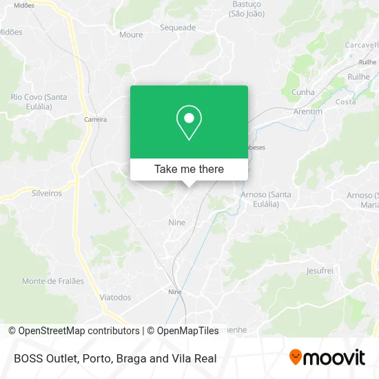 BOSS Outlet map