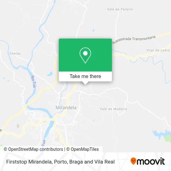 Firststop Mirandela map