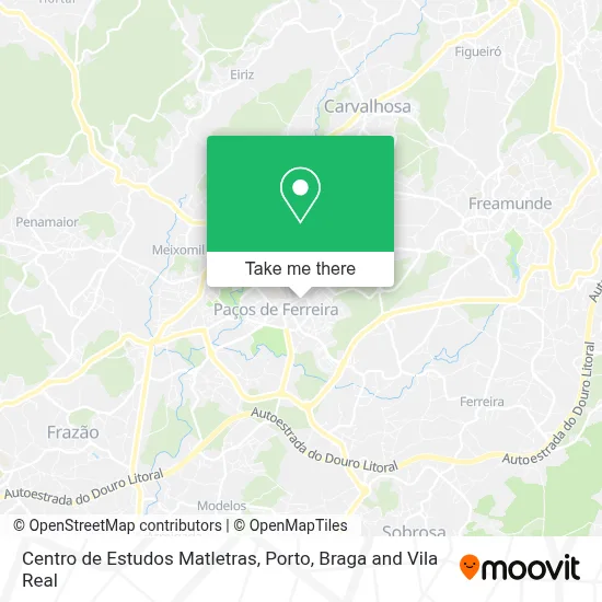 Centro de Estudos Matletras map