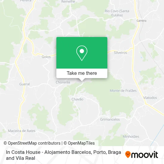 In Costa House - Alojamento Barcelos map