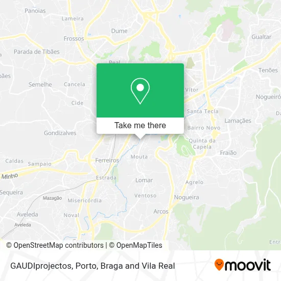 GAUDIprojectos map