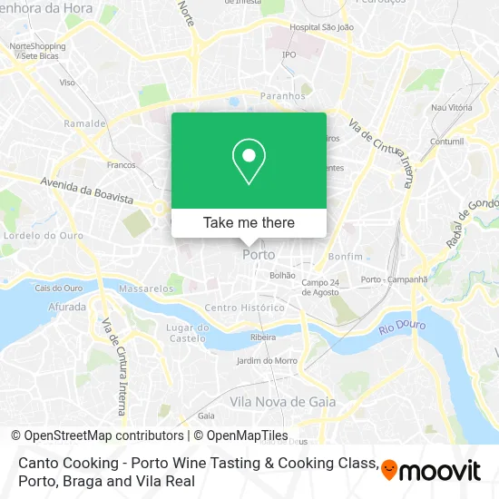 Canto Cooking - Porto Wine Tasting & Cooking Class map