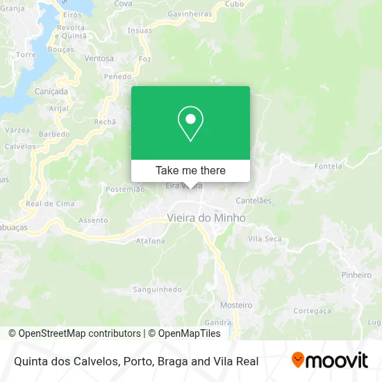 Quinta dos Calvelos map
