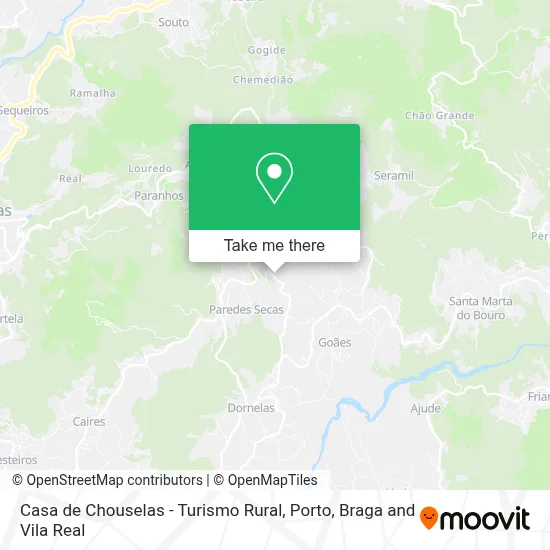 Casa de Chouselas - Turismo Rural map