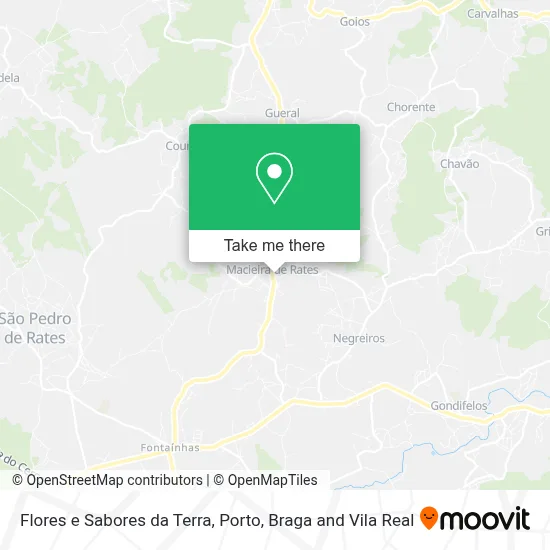 Flores e Sabores da Terra map