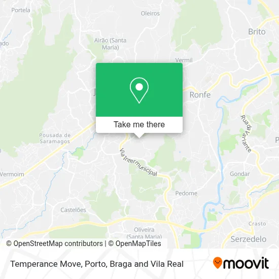 Temperance Move map